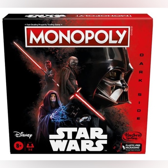 Monopoly Disney Star Wars Dark Side Edition Board Game for Kids and Family - Picture 1 of 5
